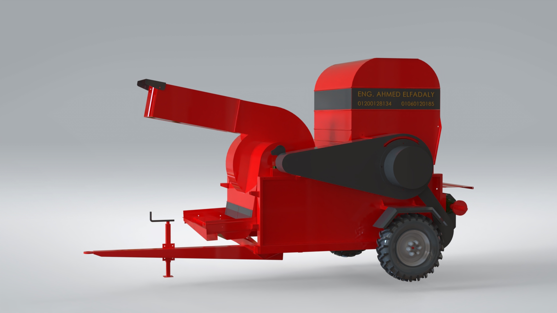 大型谷物脱粒机